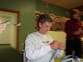 Gary selling raffle tickets really fast!